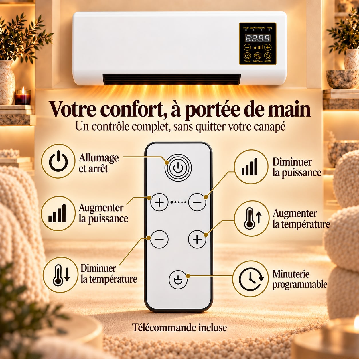 Calyra – Chauffage mural électrique