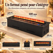 Ardena – Cheminée vapeur d’eau encastrable